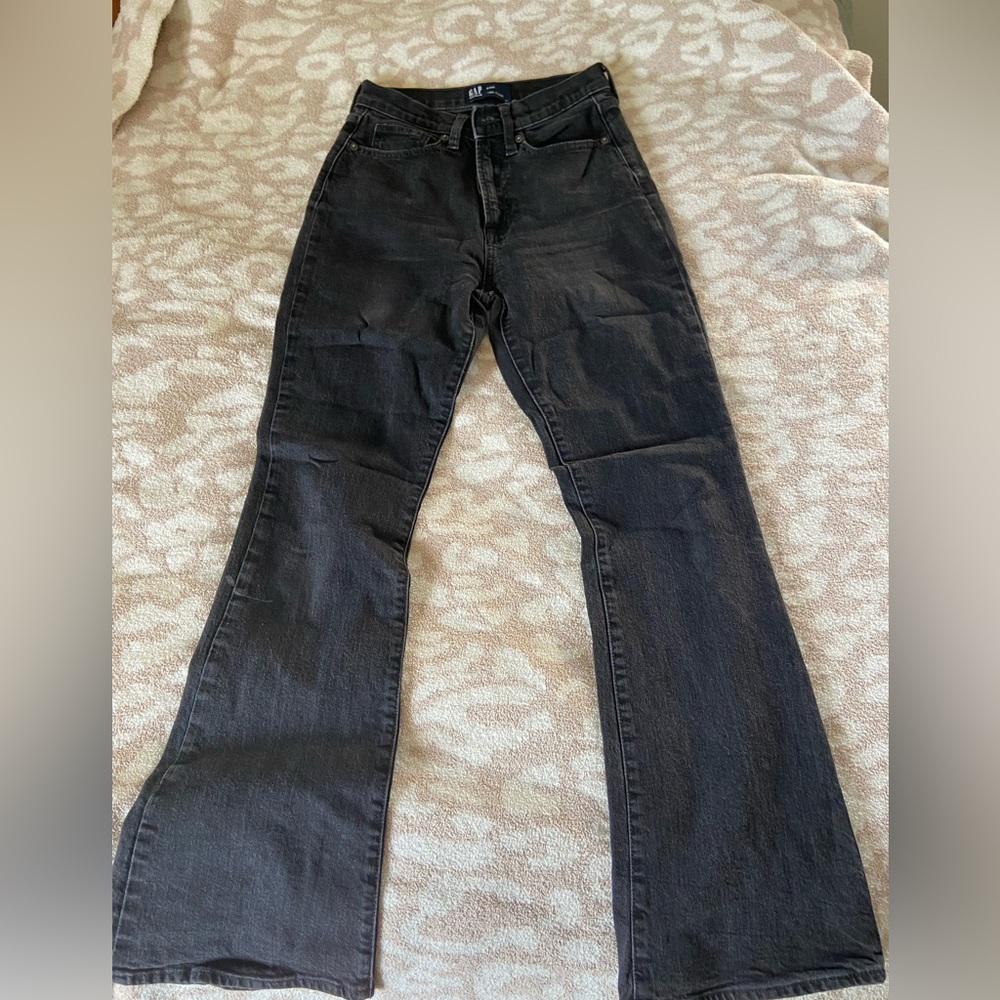 Gap High rise Flare Jeans Black 2/26